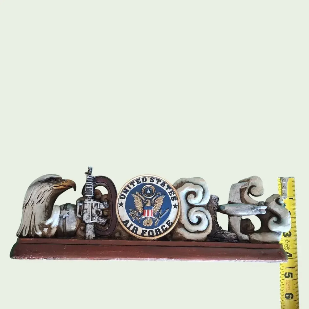 HEROES U.S. Air Force Tabletop Desk Decor Eagle Rifle Boots Plane